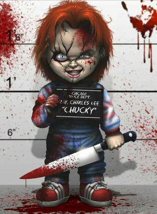Chucky 04 - 40 x 50cm Full Drill (Round), Diamond Painting Kit - Currently in stock
