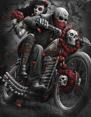 Skull Motorbike - Specially ordered for you. Delivery is approximately 4 - 6 weeks.