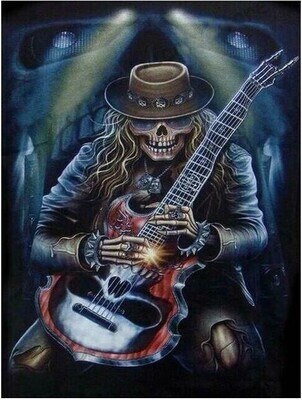 Skeleton Guitar Man - Specially ordered for you. Delivery is approximately 4 - 6 weeks.