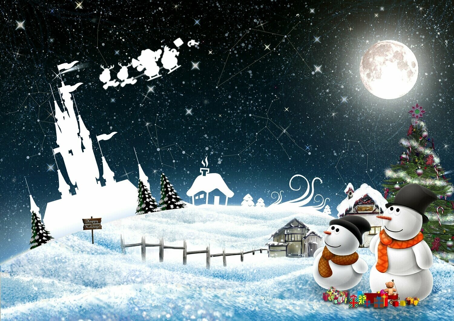 Snowman Scenery - Specially ordered for you. Delivery is approximately 4 - 6 weeks.