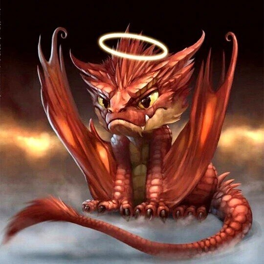 Angel Dragon  - Full Drill Diamond Painting - Specially ordered for you. Delivery is approximately 4 - 6 weeks.