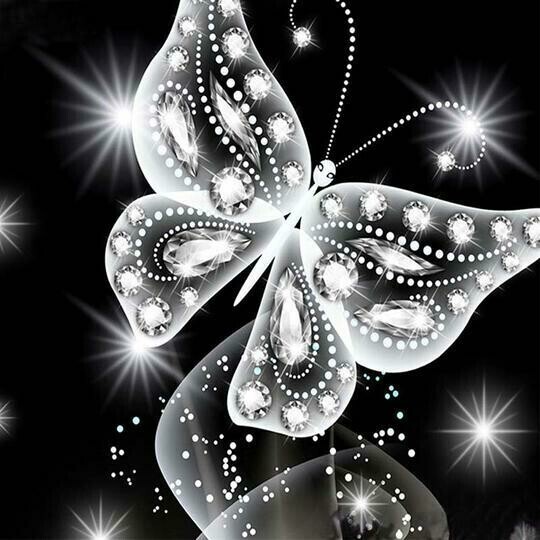 Black White butterfly 2 - Full Drill Diamond Painting - Specially ordered for you. Delivery is approximately 4 - 6 weeks.