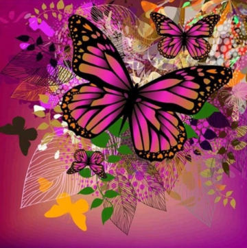 Butterflies 10 - Full Drill Diamond Painting - Specially ordered for you. Delivery is approximately 4 - 6 weeks.