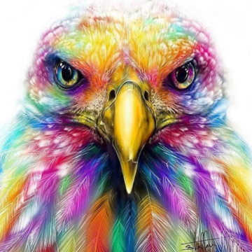 Colourful Eagle - Full Drill Diamond Painting - Specially ordered for you. Delivery is approximately 4 - 6 weeks.