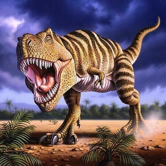 Dinosaur - Full Drill Diamond Painting - Specially ordered for you. Delivery is approximately 4 - 6 weeks.