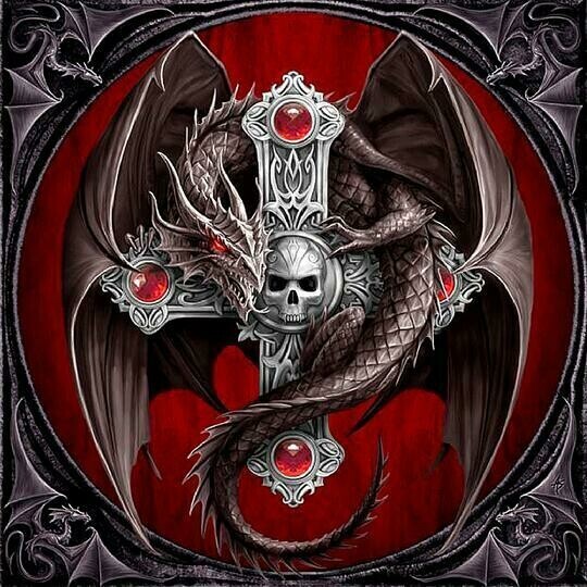 Dragon Cross - Full Drill Diamond Painting - Specially ordered for you. Delivery is approximately 4 - 6 weeks.