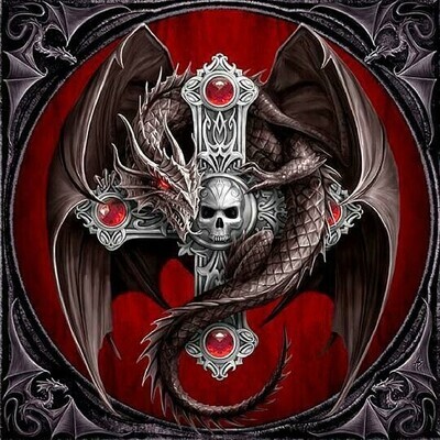 Dragon Cross - Full Drill Diamond Painting - Specially ordered for you. Delivery is approximately 4 - 6 weeks.