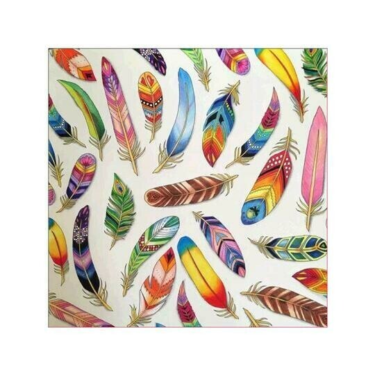 Feathers 2 - Full Drill Diamond Painting - Specially ordered for you. Delivery is approximately 4 - 6 weeks.