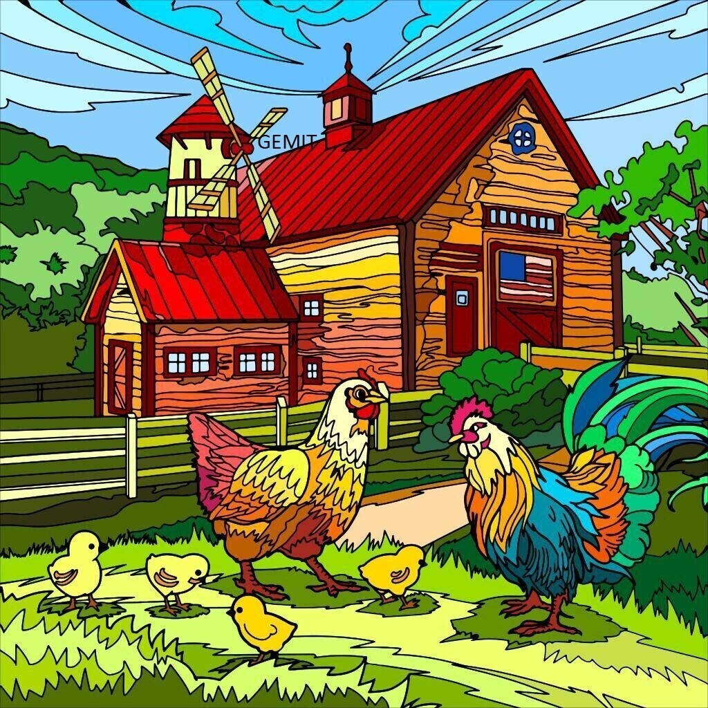 Farm House By Jess - Full Drill Diamond Painting - Specially ordered for you. Delivery is approximately 4 - 6 weeks.