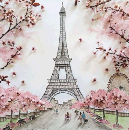 Paris 02 - Full Drill Diamond Painting - Specially ordered for you. Delivery is approximately 4 - 6 weeks.