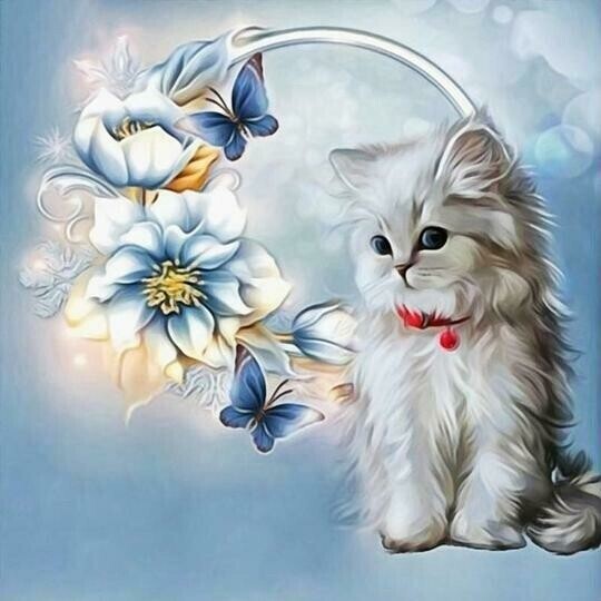 Pretty Kitten - Full Drill Diamond Painting - Specially ordered for you. Delivery is approximately 4 - 6 weeks.