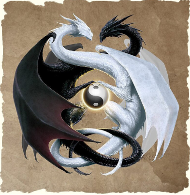 Ying And Yang Dragons- Full Drill Diamond Painting - Specially ordered for you. Delivery is approximately 4 - 6 weeks.