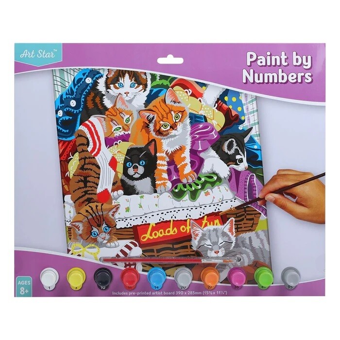Art Star Paint By Numbers Kittens