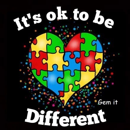 It's ok to be different - 50 x 50cm Full Drill (Round), POURED GLUE - Diamond Painting Kit - Currently in stock