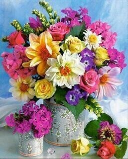 VASE OF PRETTY FLOWERS - Full Drill AB Kit, (Round) - 40 x 50cm with 40 colours (4 ABs)
- Currently in stock