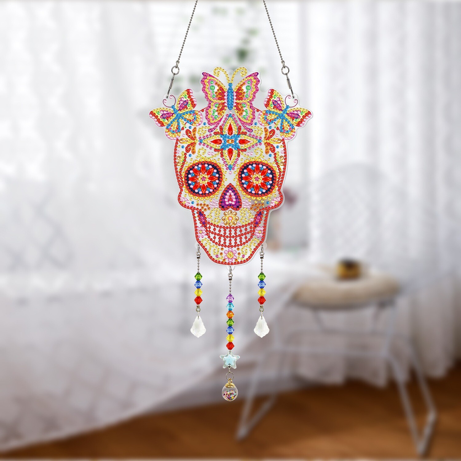 DIY Crystal Hanging Ornament - SKULL