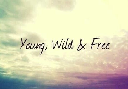 Young Wild Free - 40 x 50cm Full Drill (Square),  40 Colours -POURED GLUE - Diamond Painting Kit