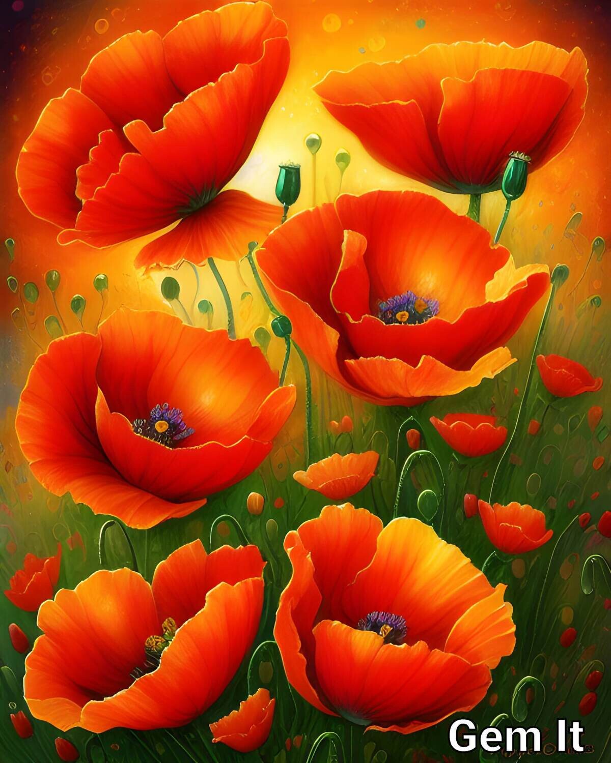 Poppies B - Specially ordered for you. Delivery is approximately 4 - 6 weeks.