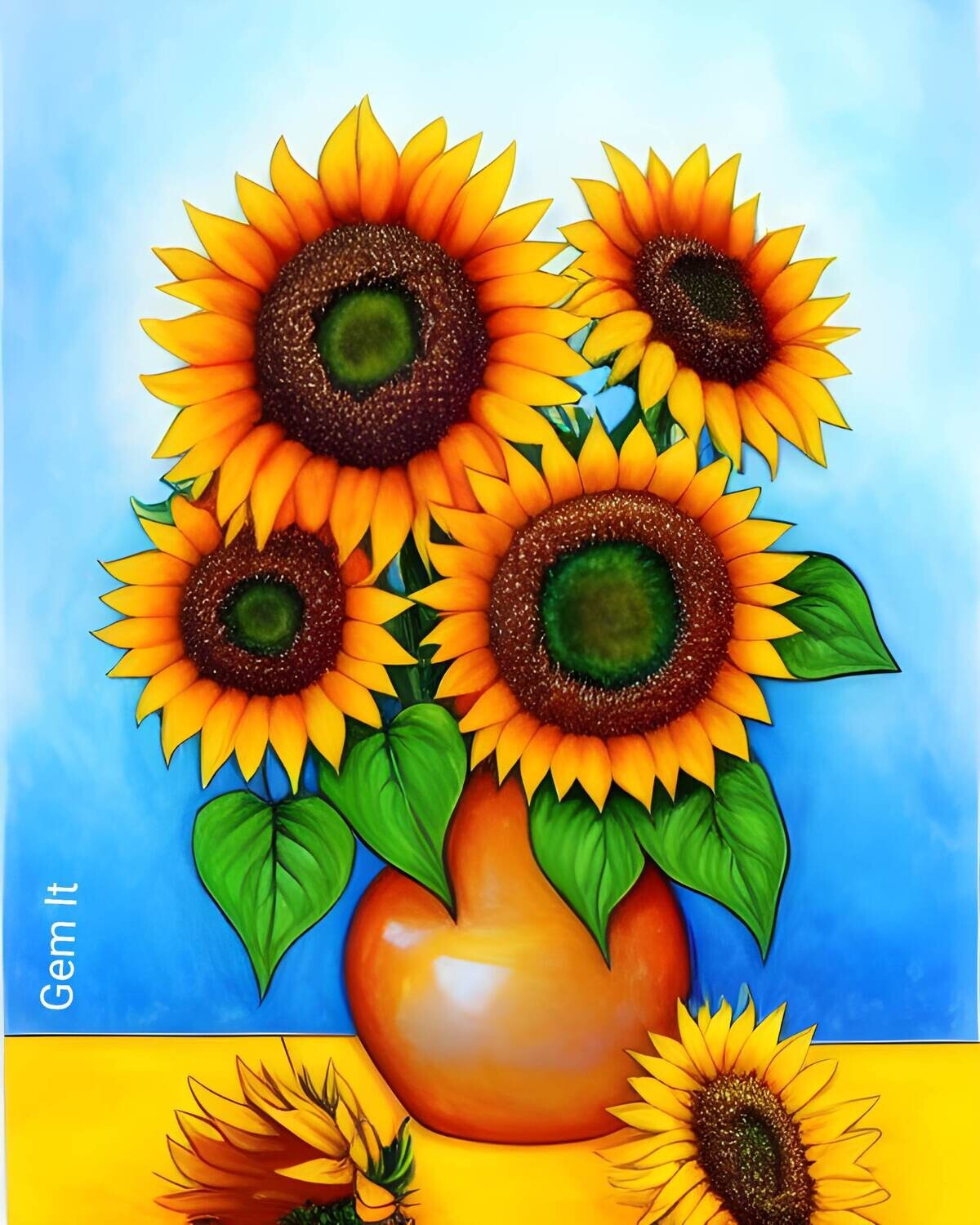 Vase of Sunflowers - Specially ordered for you. Delivery is approximately 4 - 6 weeks.