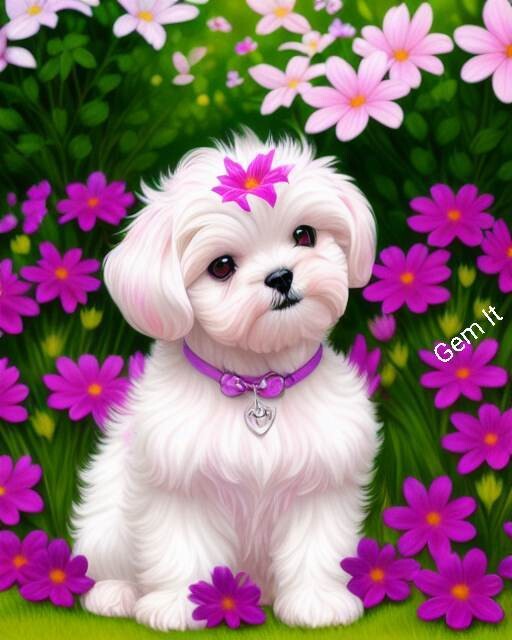 Cute White Puppy A - Specially ordered for you. Delivery is approximately 4 - 6 weeks.