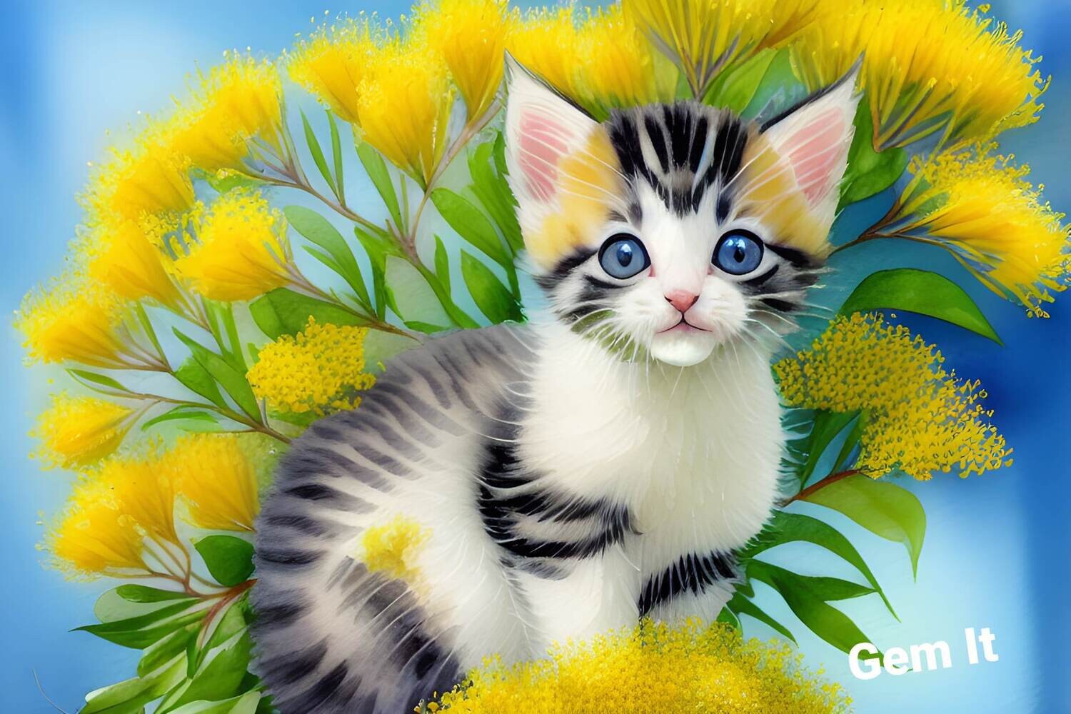 Kitten in Wattle 2 - Specially ordered for you. Delivery is approximately 4 - 6 weeks.