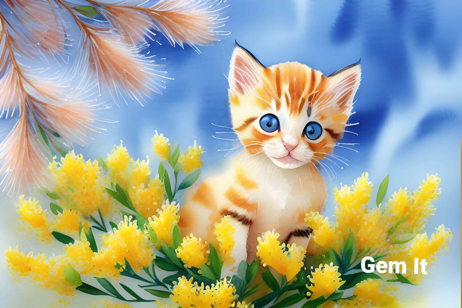 Kitten in Wattle 1 - Specially ordered for you. Delivery is approximately 4 - 6 weeks.