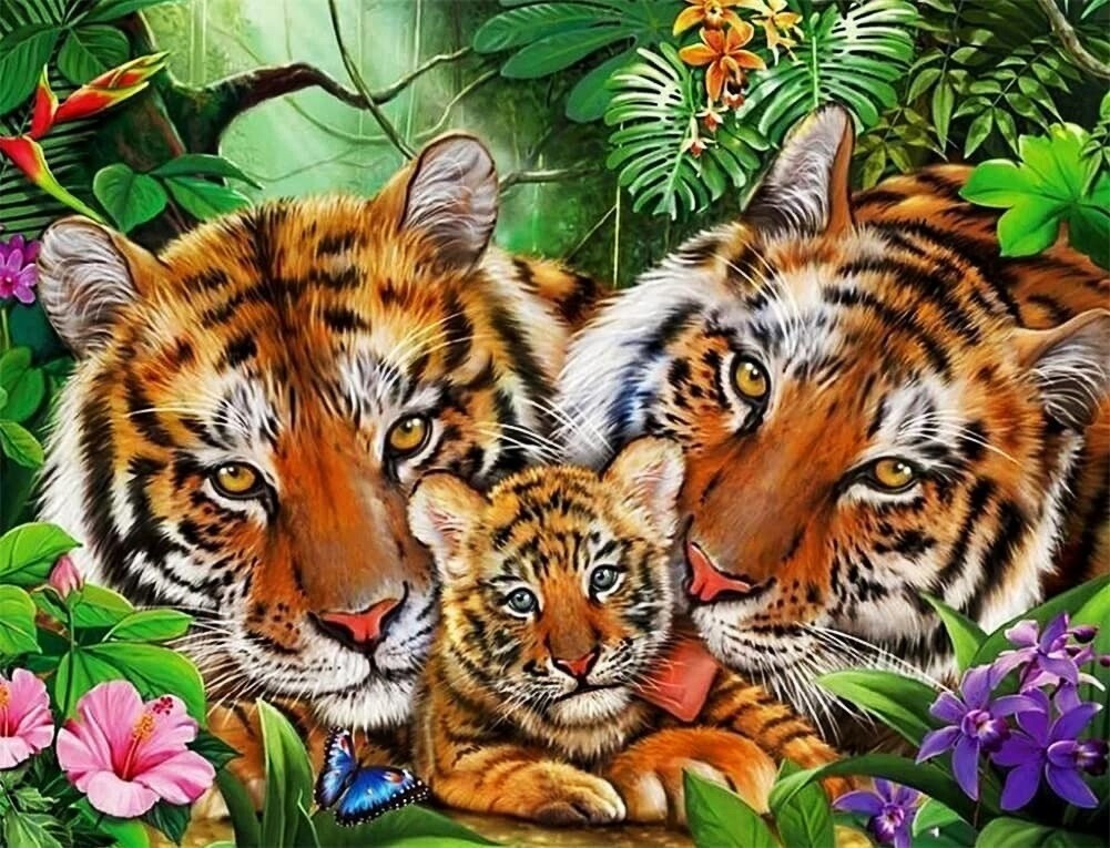 Tiger Family - Specially ordered for you. Delivery is approximately 4 - 6 weeks.