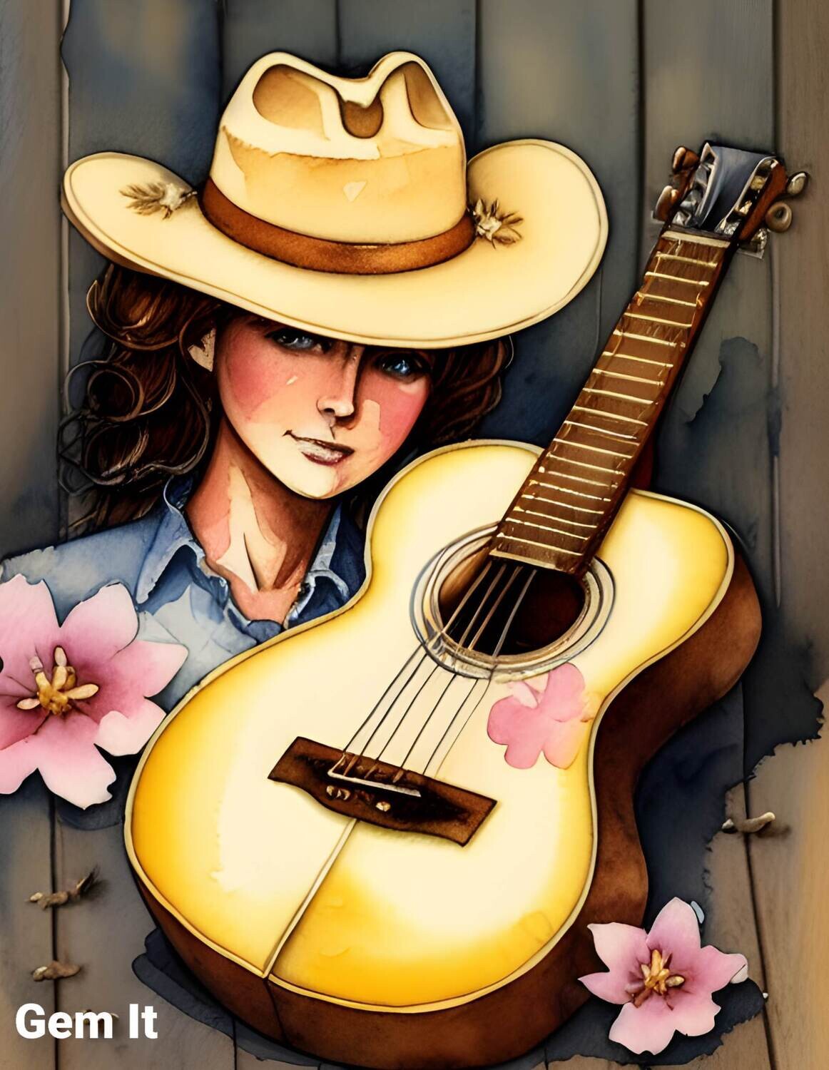 Cowgirl Guitar - Specially ordered for you. Delivery is approximately 4 - 6 weeks.