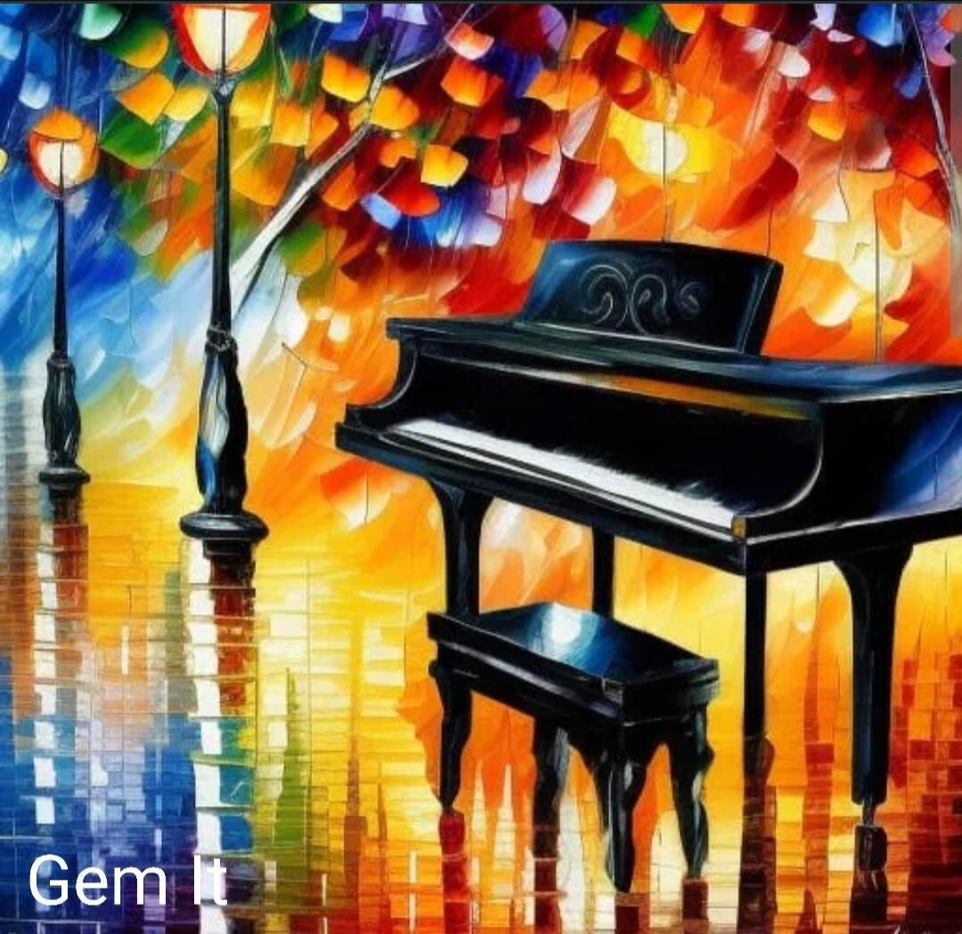 Piano Abstract - Specially ordered for you. Delivery is approximately 4 - 6 weeks.