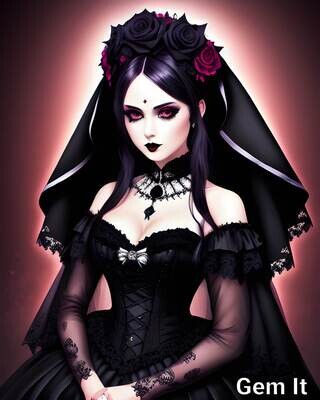 Gothic Bride 3 - Specially ordered for you. Delivery is approximately 4 - 6 weeks.