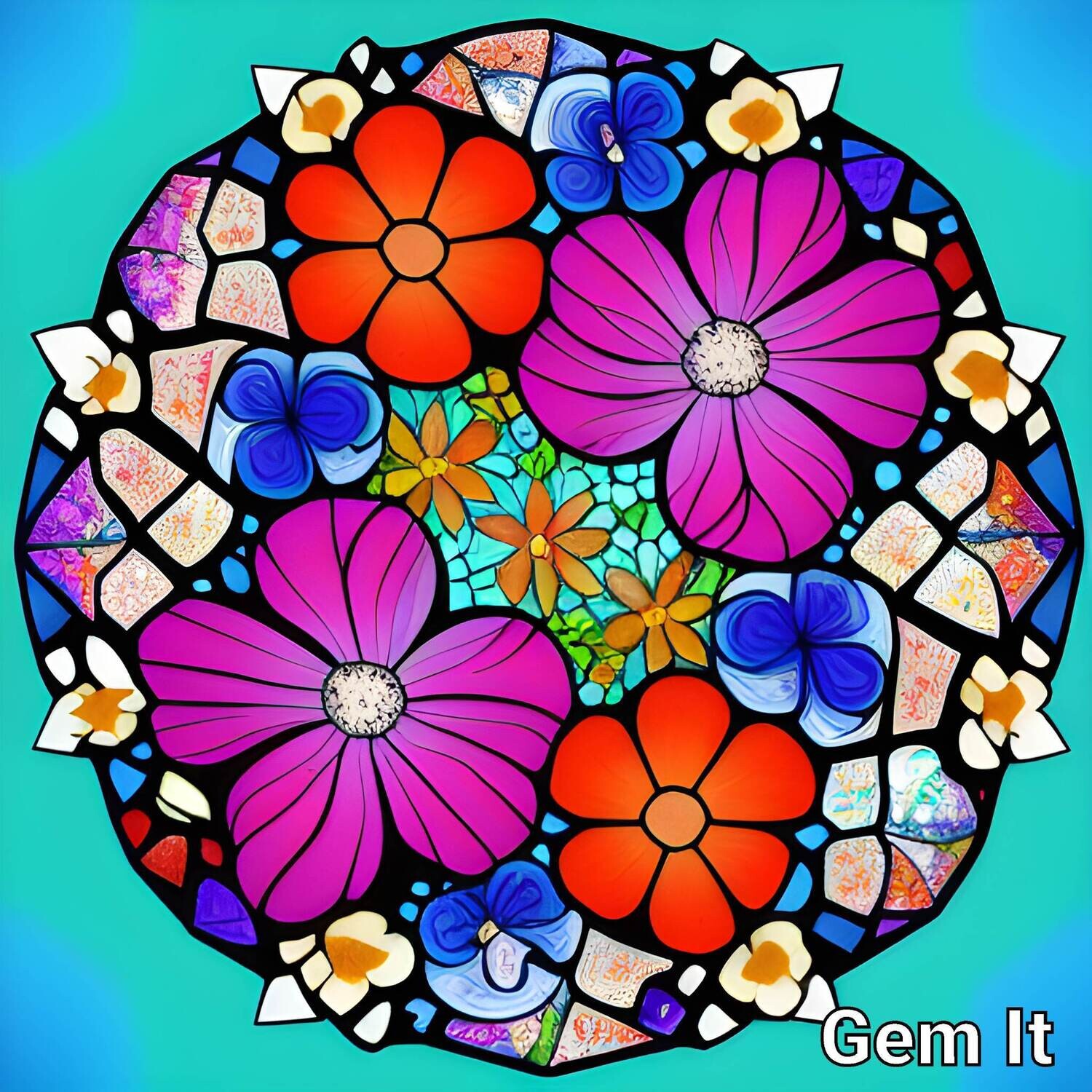 Fractured Glass Flowers 2 - Full Drill Diamond Painting - Specially ordered for you. Delivery is approximately 4 - 6 weeks.