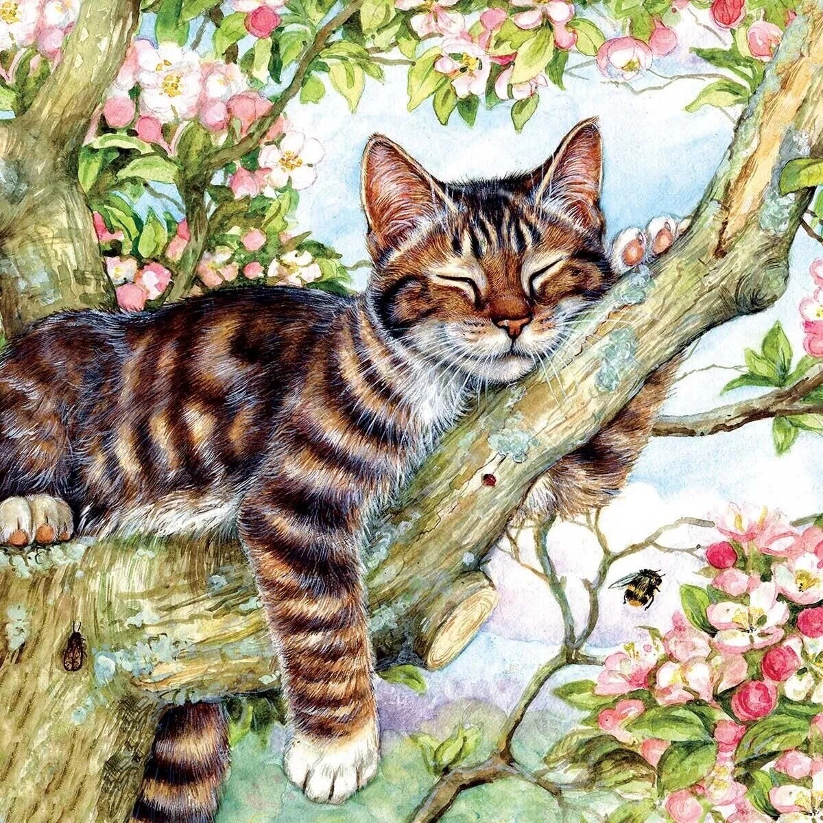Cat Sleeping - Full Drill Diamond Painting - Specially ordered for you. Delivery is approximately 4 - 6 weeks.