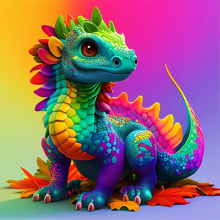 Cute Dragon - Full Drill Diamond Painting - Specially ordered for you. Delivery is approximately 4 - 6 weeks.