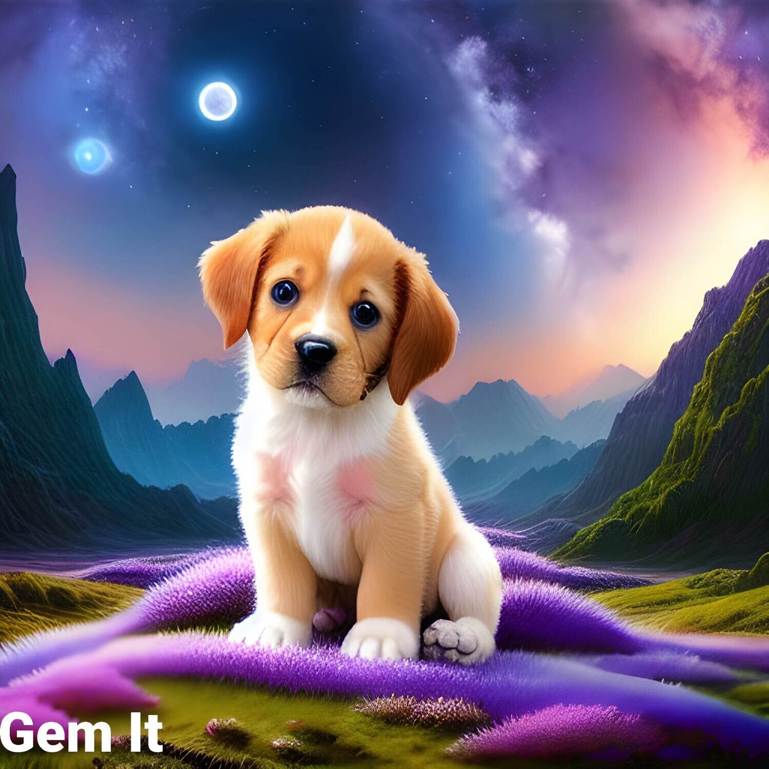Heavenly Puppy WM - Full Drill Diamond Painting - Specially ordered for you. Delivery is approximately 4 - 6 weeks.