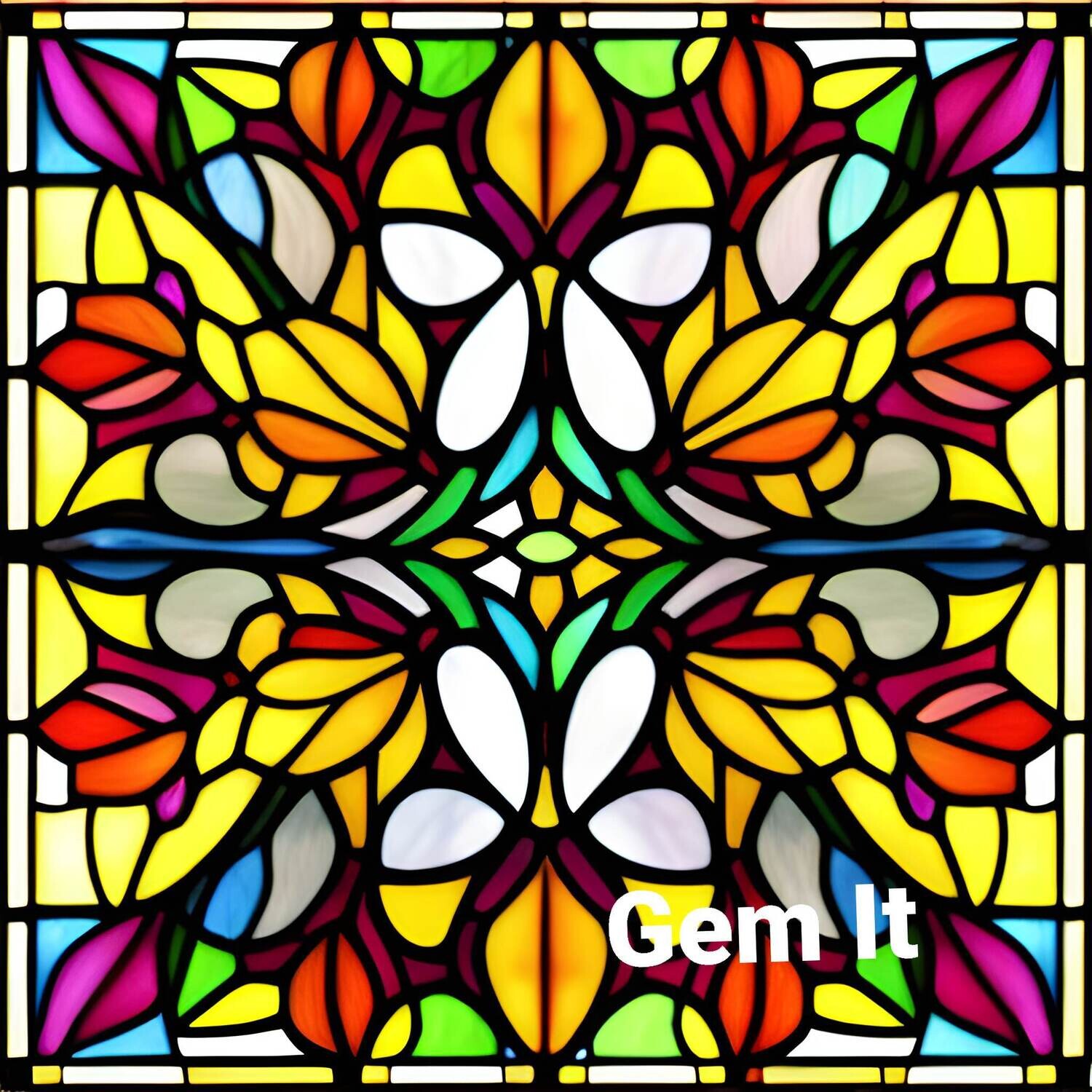 Stained Glass pattern - Full Drill Diamond Painting - Specially ordered for you. Delivery is approximately 4 - 6 weeks.