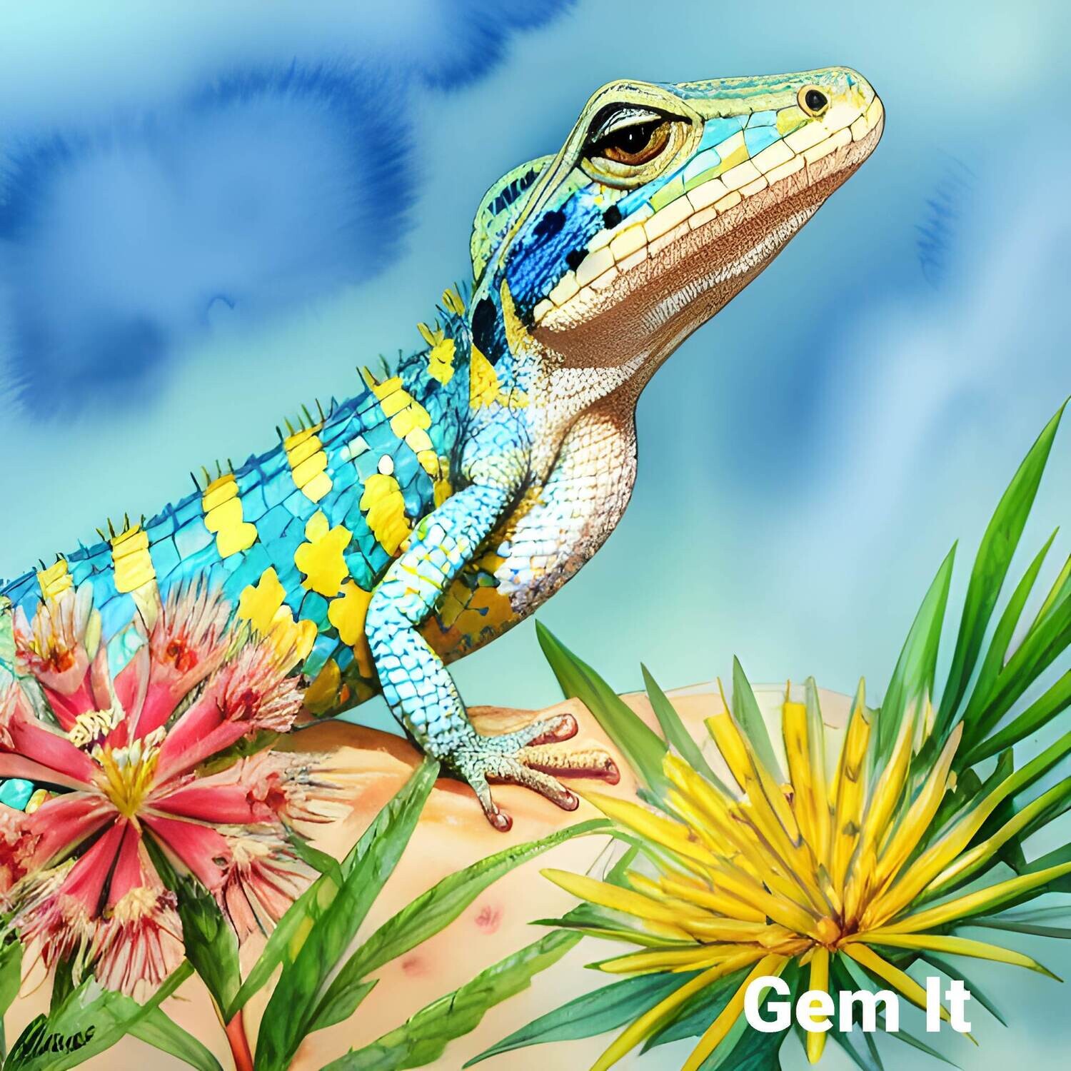 Lizard  - Full Drill Diamond Painting - Specially ordered for you. Delivery is approximately 4 - 6 weeks.
