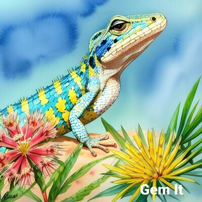 Lizard  - Full Drill Diamond Painting - Specially ordered for you. Delivery is approximately 4 - 6 weeks.
