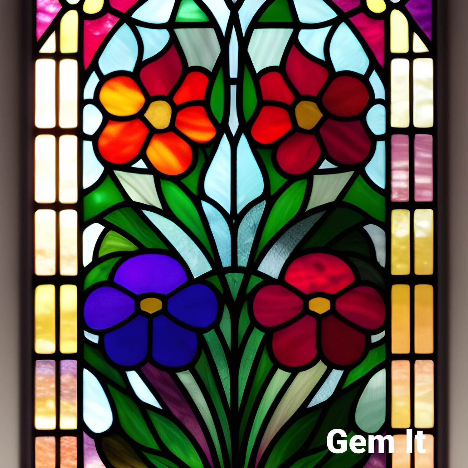 Stained Glass Flowers 2 - Full Drill Diamond Painting - Specially ordered for you. Delivery is approximately 4 - 6 weeks.
