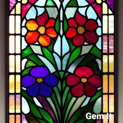 Stained Glass Flowers 2 - Full Drill Diamond Painting - Specially ordered for you. Delivery is approximately 4 - 6 weeks.