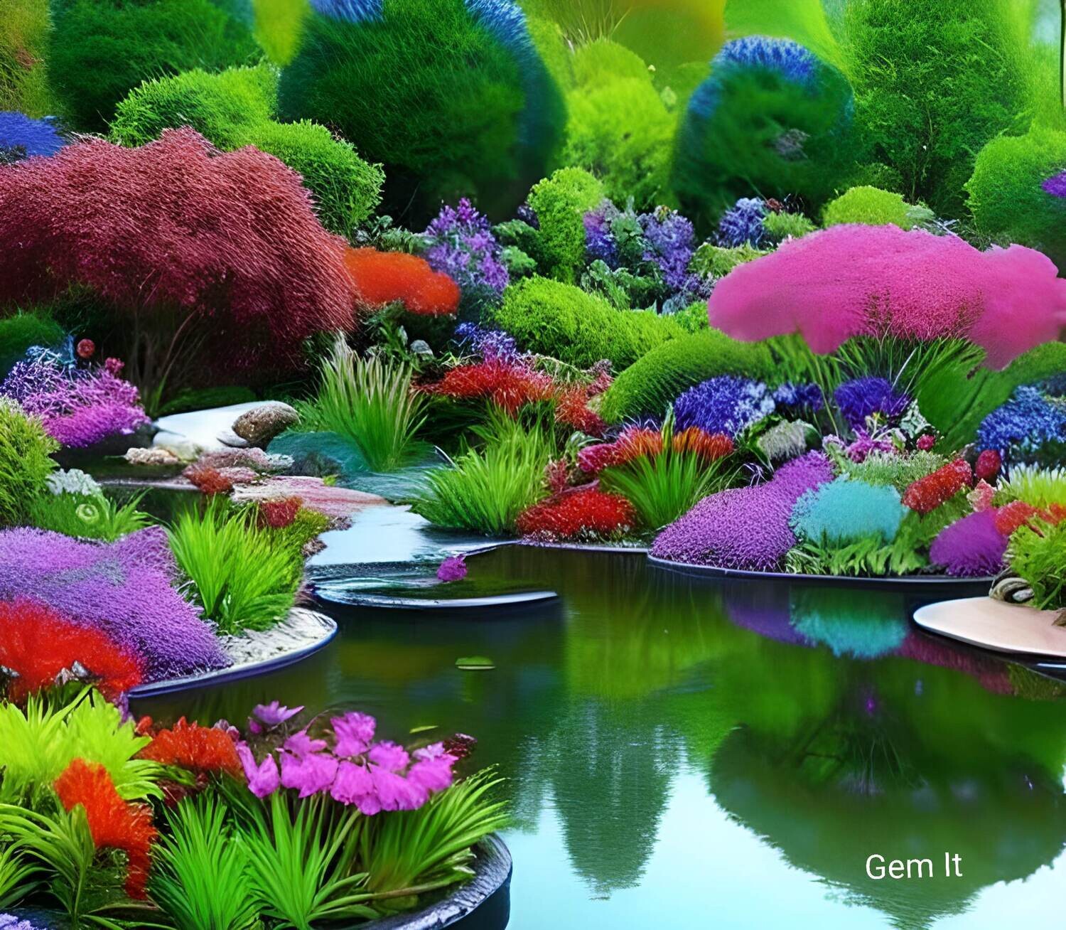 Water Garden - Full Drill Diamond Painting - Specially ordered for you. Delivery is approximately 4 - 6 weeks.