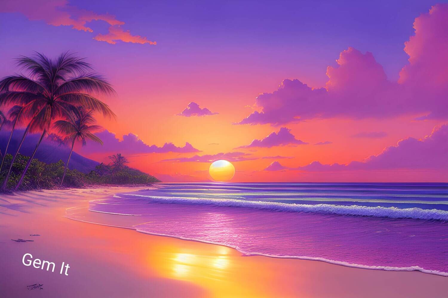 Ocean Sunset - Specially ordered for you. Delivery is approximately 4 - 6 weeks.