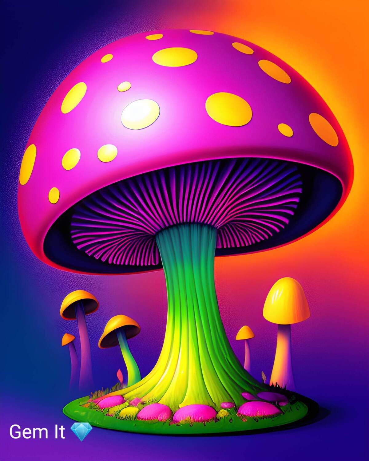 Purple Toadstool - Specially ordered for you. Delivery is approximately 4 - 6 weeks.