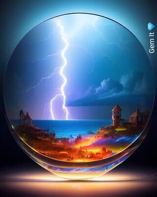 Storm in a glass ball - Specially ordered for you. Delivery is approximately 4 - 6 weeks.
