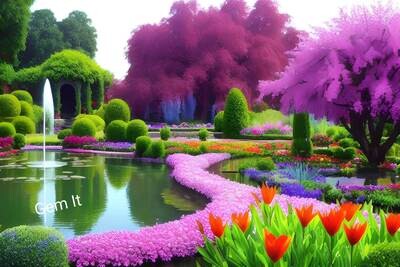 Water Palace Gardens - Specially ordered for you. Delivery is approximately 4 - 6 weeks.