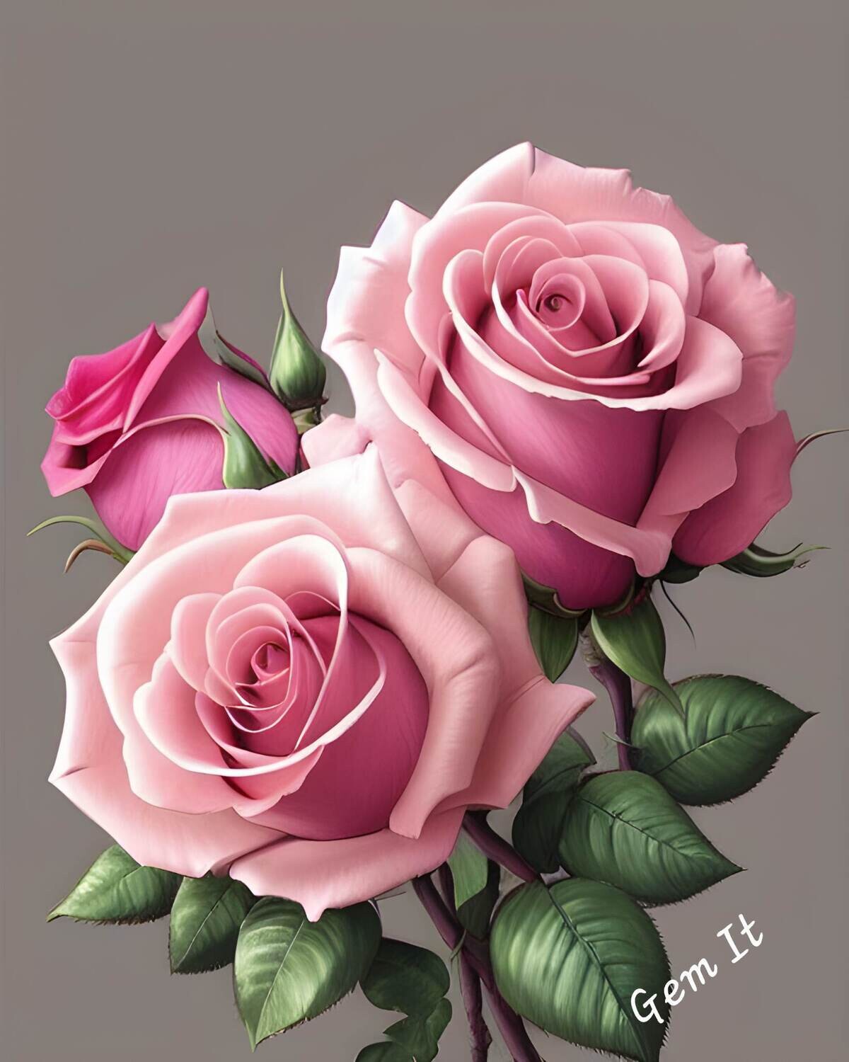 Roses Pink 3 - Specially ordered for you. Delivery is approximately 4 - 6 weeks.