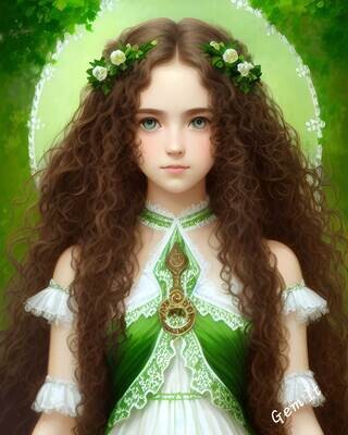 Curly Haired Girl 1 - Specially ordered for you. Delivery is approximately 4 - 6 weeks.
