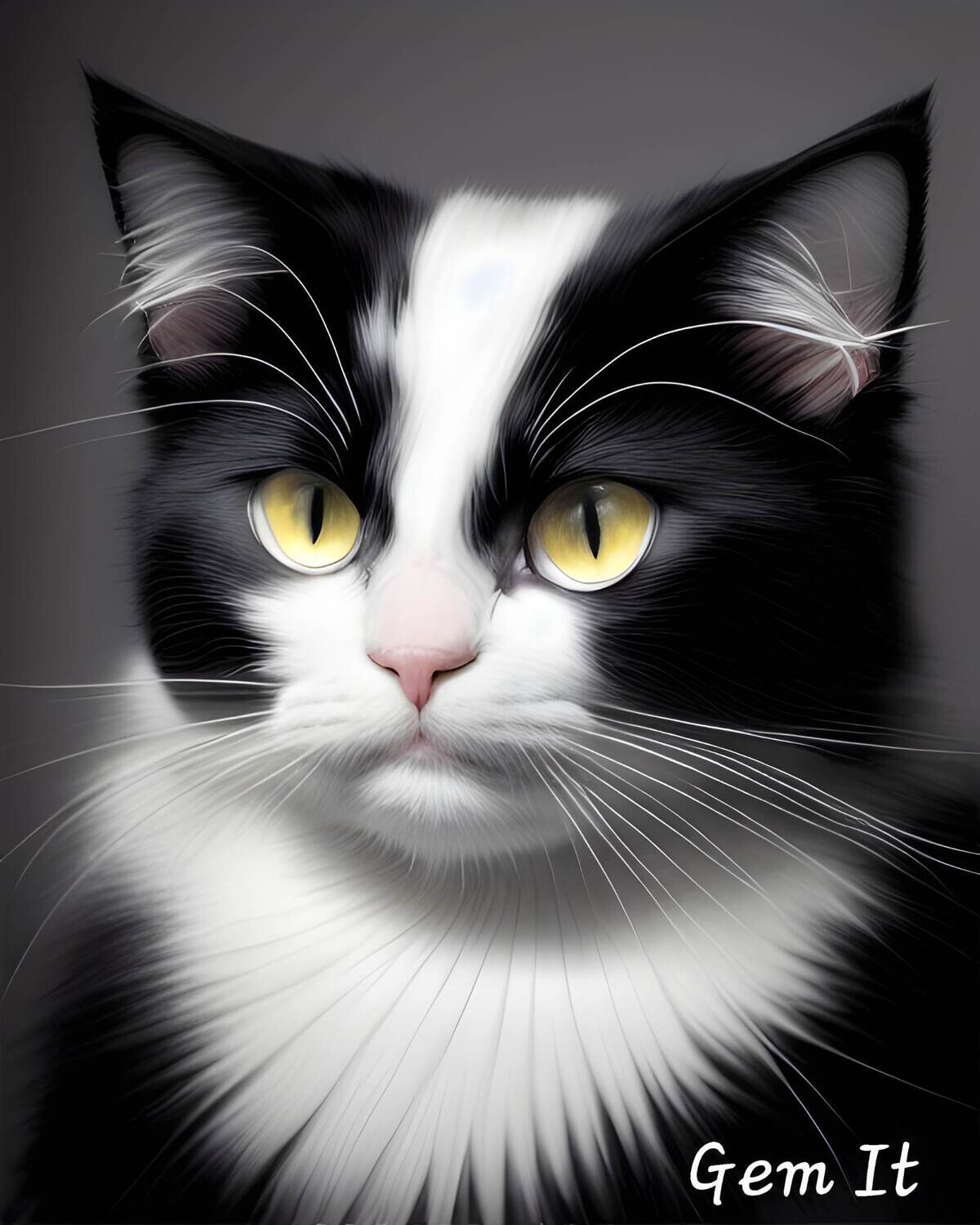 Black and White Cat 218 - Specially ordered for you. Delivery is approximately 4 - 6 weeks.