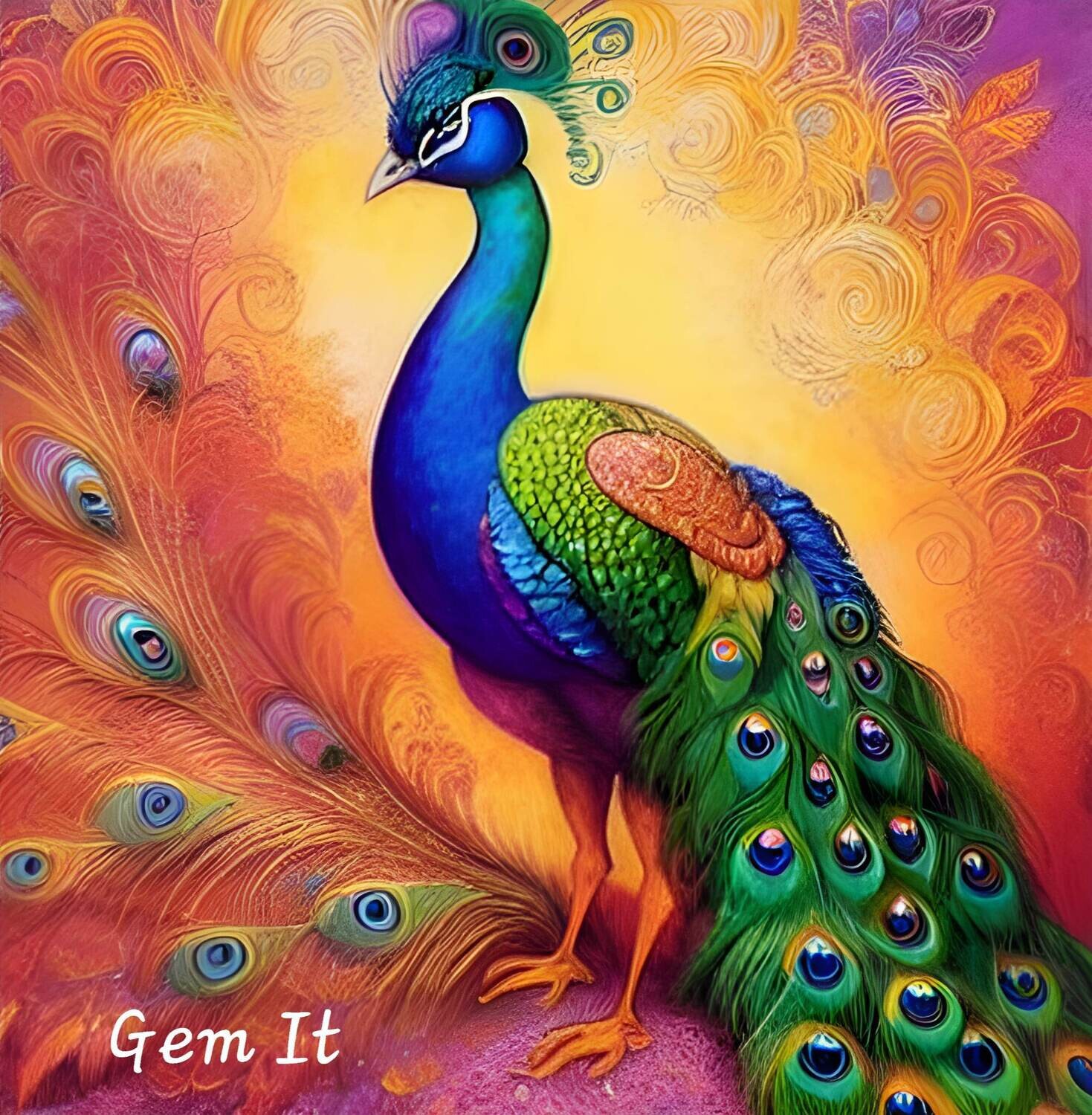 Peacock 175 - Full Drill Diamond Painting - Specially ordered for you. Delivery is approximately 4 - 6 weeks.