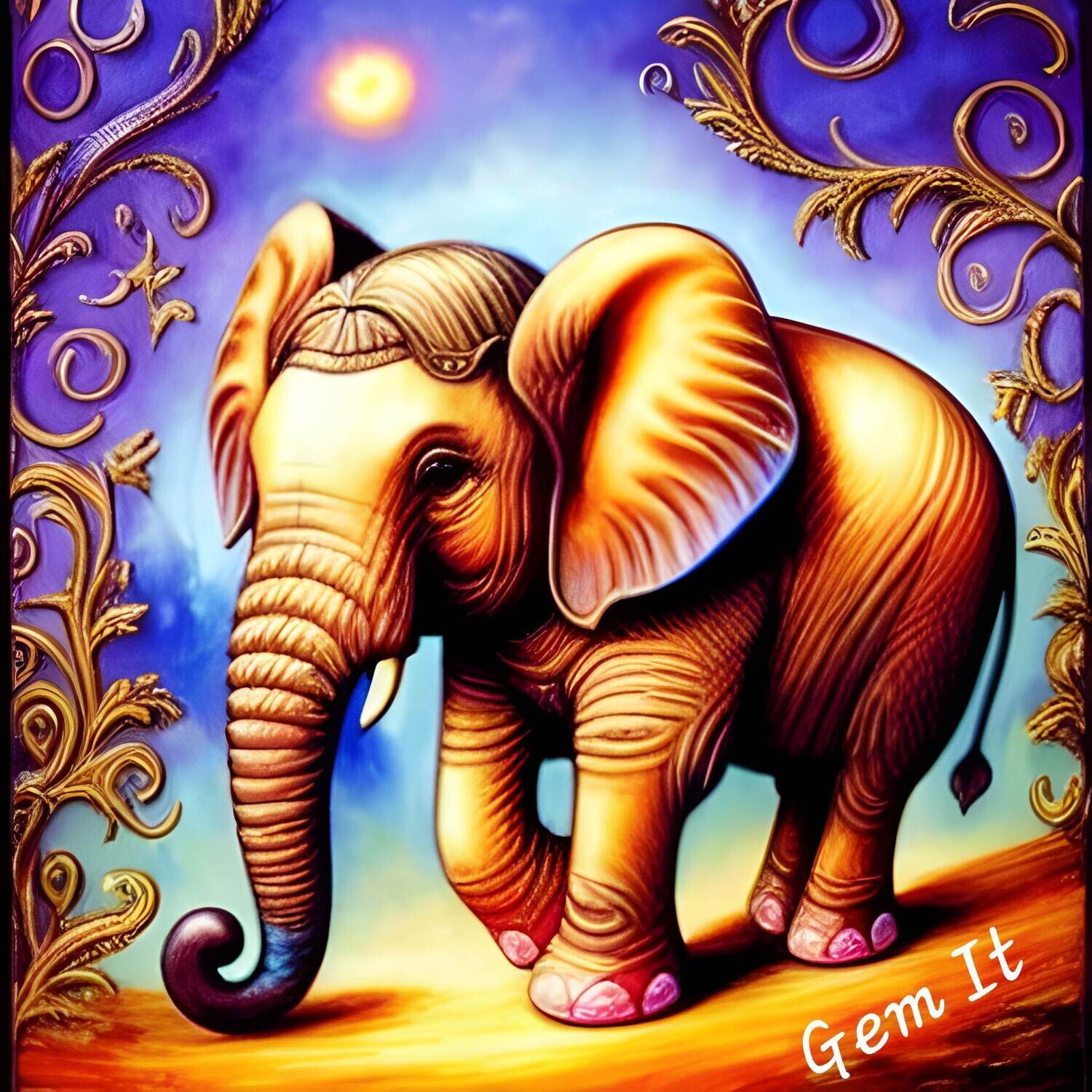Elephant 178 - Full Drill Diamond Painting - Specially ordered for you. Delivery is approximately 4 - 6 weeks.