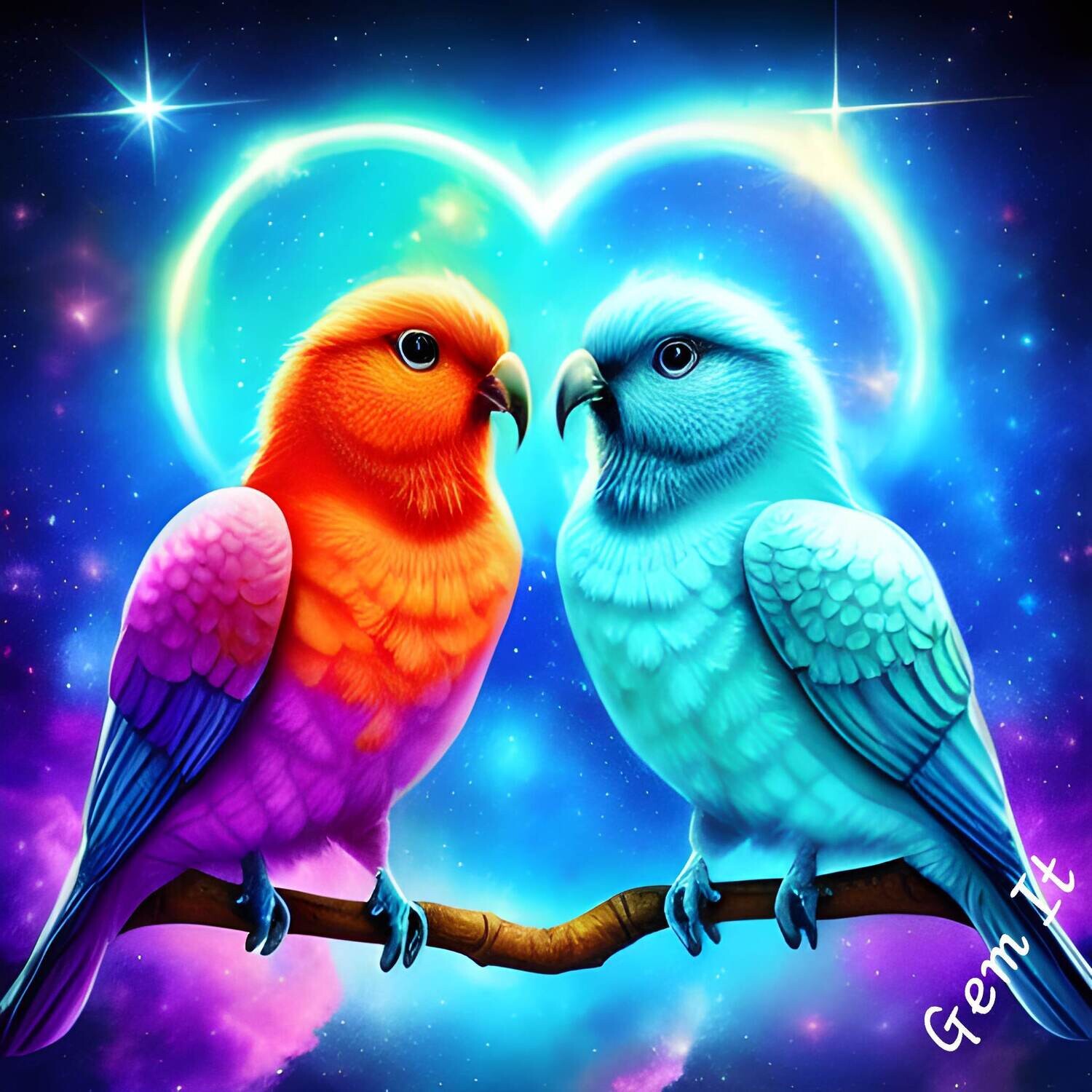 Love Birds 261 - Full Drill Diamond Painting - Specially ordered for you. Delivery is approximately 4 - 6 weeks.